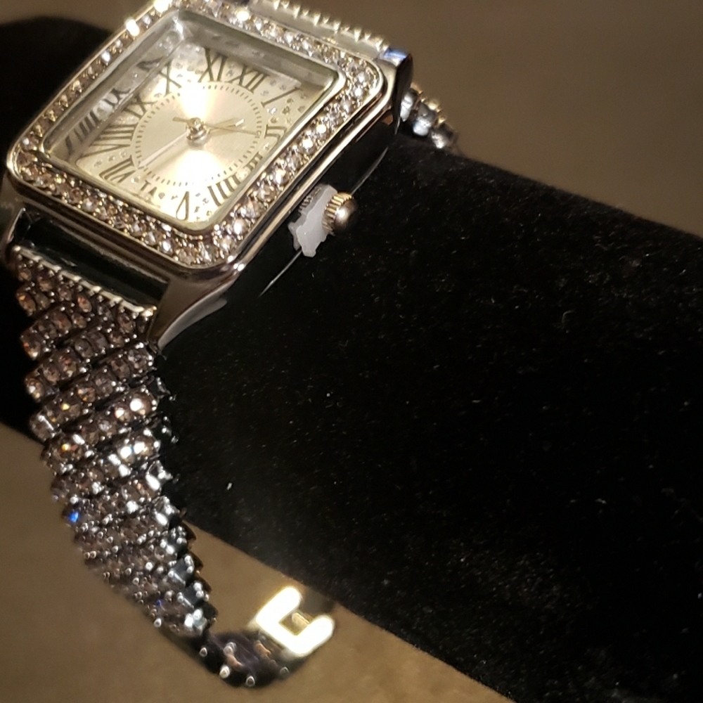 Silver Rhinestone Watch - Picture 4 of 5